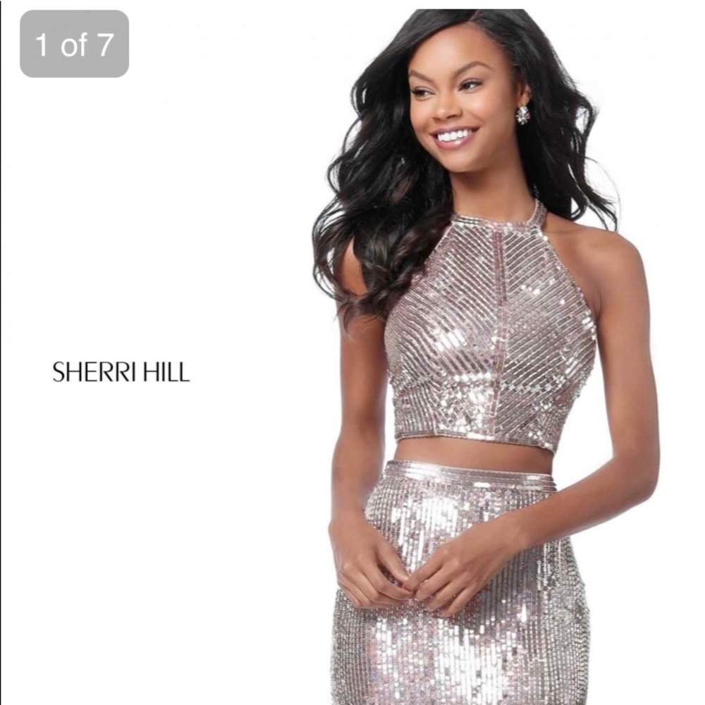 Sherri Hill Two Piece Sequin Prom Dress #51662